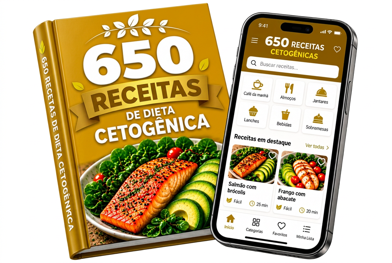 Ebook 650 Receitas impresso e no aplicativo